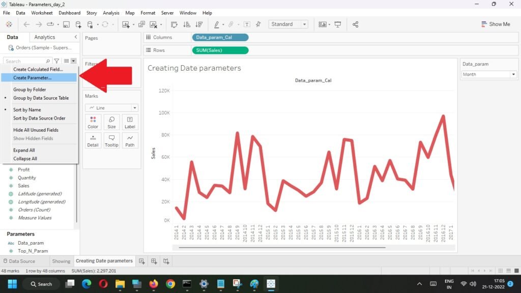 Parameters in Tableau