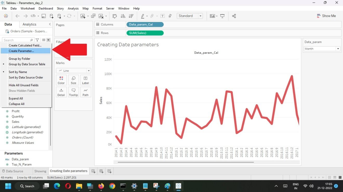 Parameters in Tableau - Learn How to Create Parameters