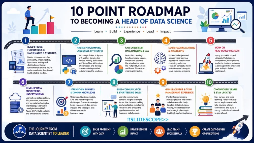 10 Point Roadmap to becoming a Head of Data Science