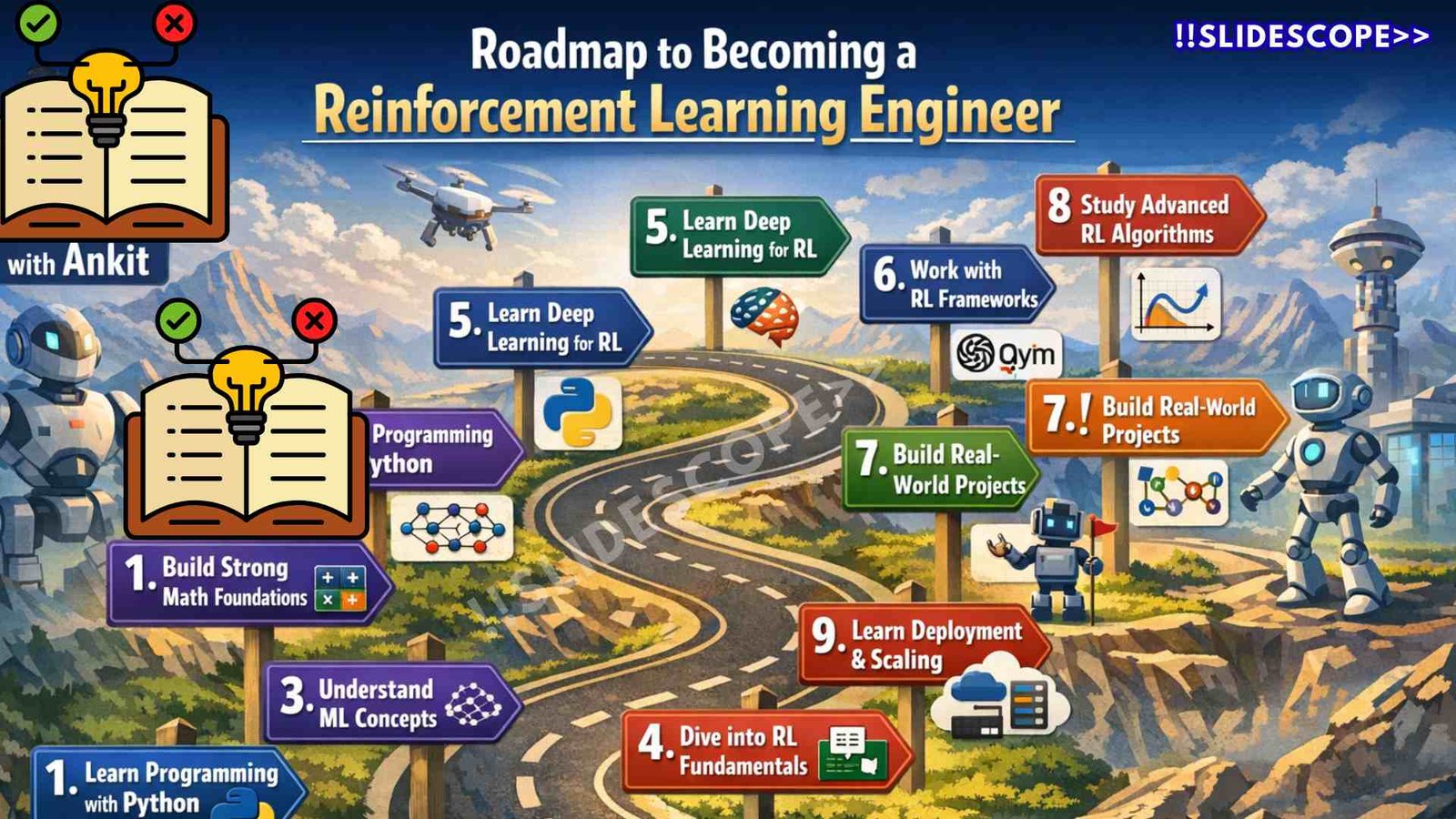 Roadmap to Becoming a Reinforcement Learning Engineer - Slidescope