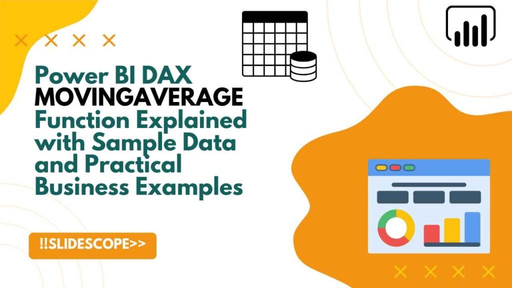 Power BI DAX MOVINGAVERAGE Function Explained with Sample Data and Practical Business Examples