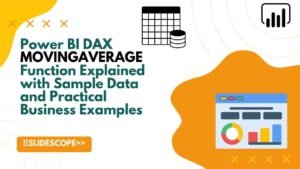Power BI DAX MOVINGAVERAGE Function Explained with Sample Data and Practical Business Examples